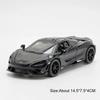 1:32 Schaal 720S 765LT Speelgoedauto Model Pull Back Lift Staartvleugel Voertuig Metalen Diecast Modellen Simulatie Supercar Cadeaus voor Volwassenen