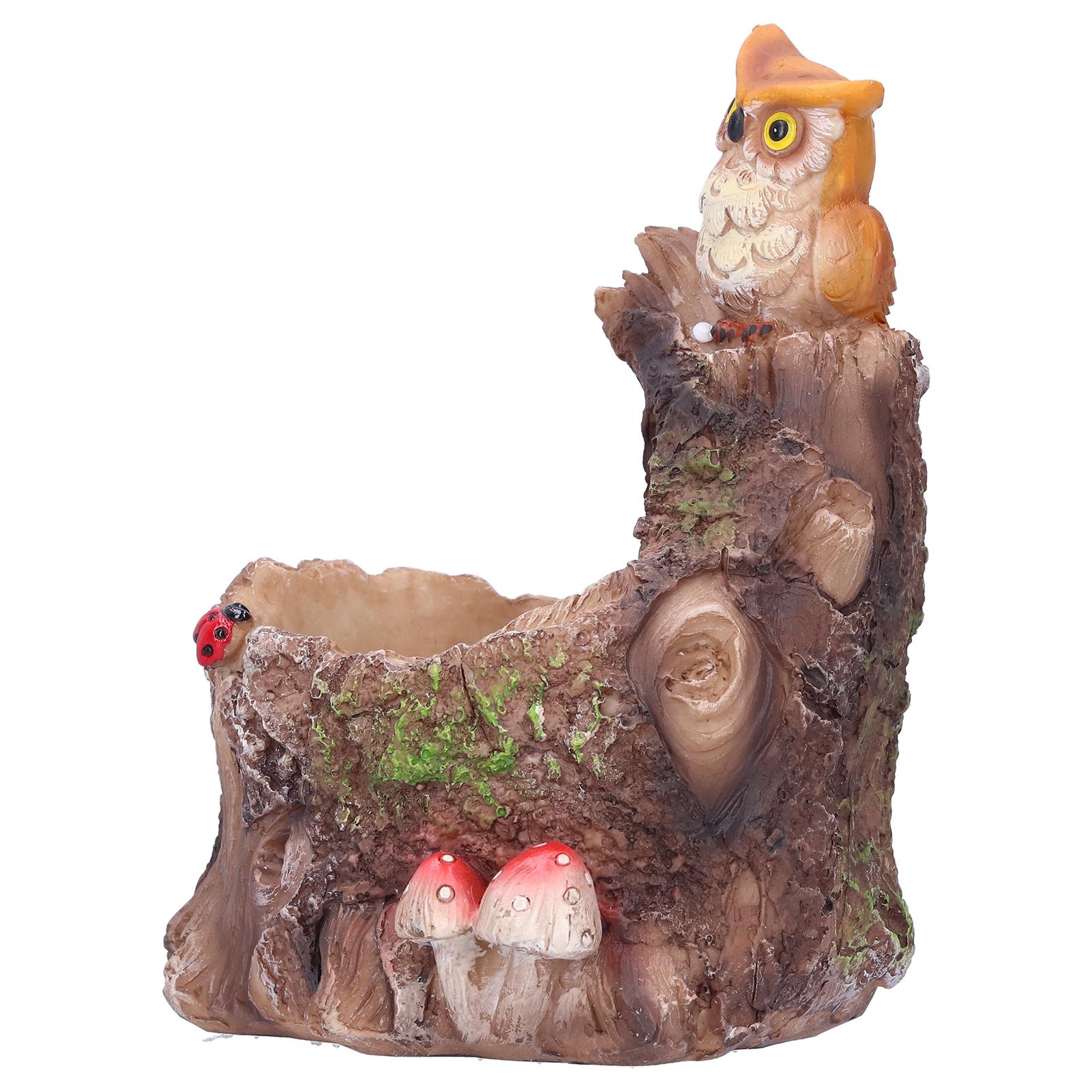 

Plant Pot Innovative Waterproof Succulent Flower Bonsai Resin Planter Home DecorationEagle Standing on Tree