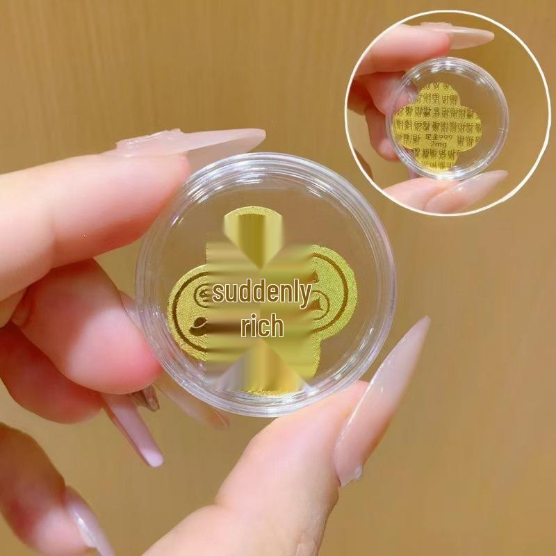 999 Pure Gold Princess Phone & Fridge Stickers: Prosperity, Peace, and Joy