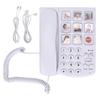 LD-858HF Big Button Telephone Amplified Photo Memory Corded Landline For Seniors Elderly