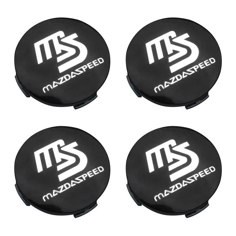 4 Stück 56mm Felgennabendeckel Logo Nabenkappe Abzeichen Emblem Für Mazda 6 3 CX5 2 CX7 Demio Atenza Axela MX30 CX30 CX3 CX9 MX5 RX8 RX7