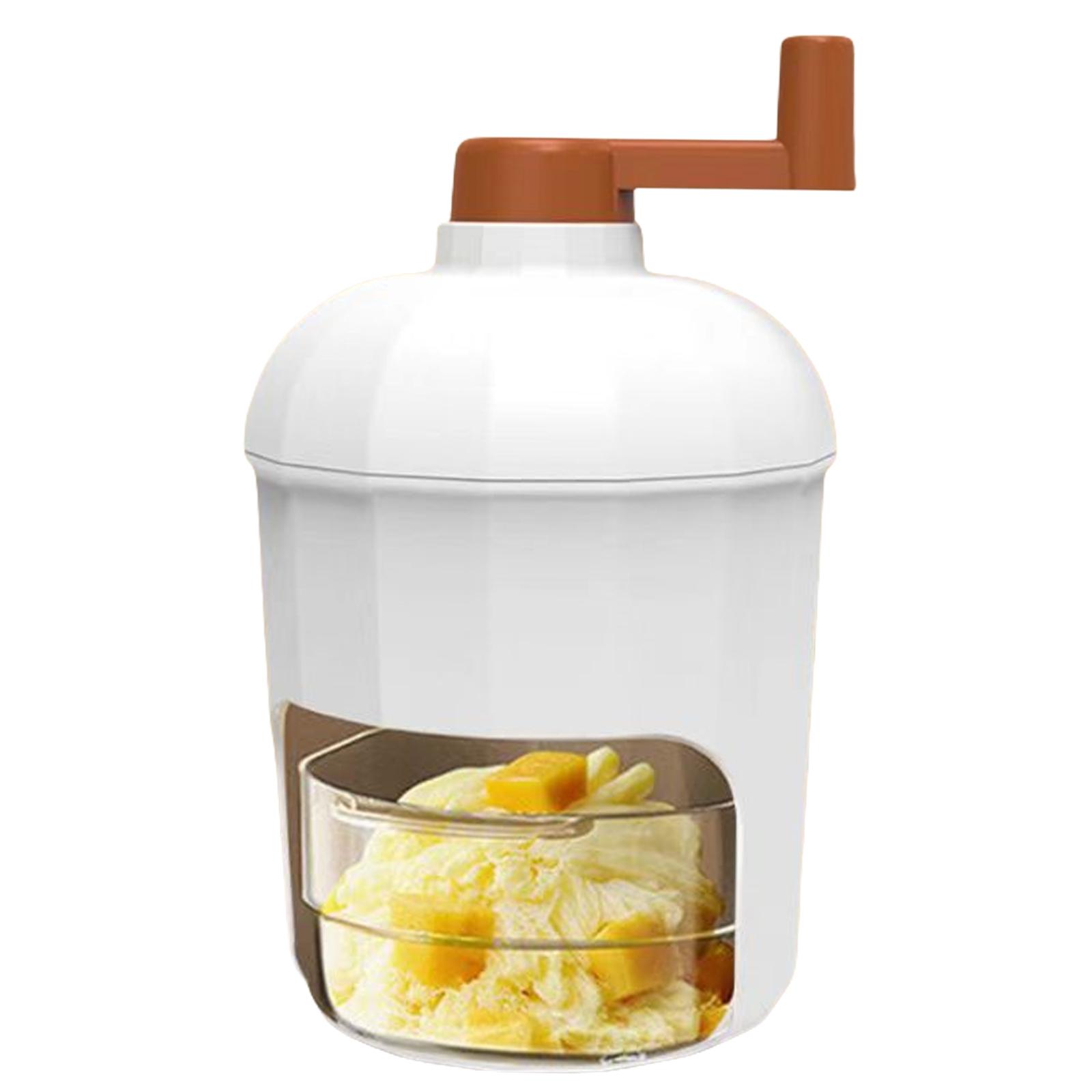 Shaved Ice Machine Manual Ice Maker Machine Snow Cone Machine for Ice Cream Snow Cones Slushies