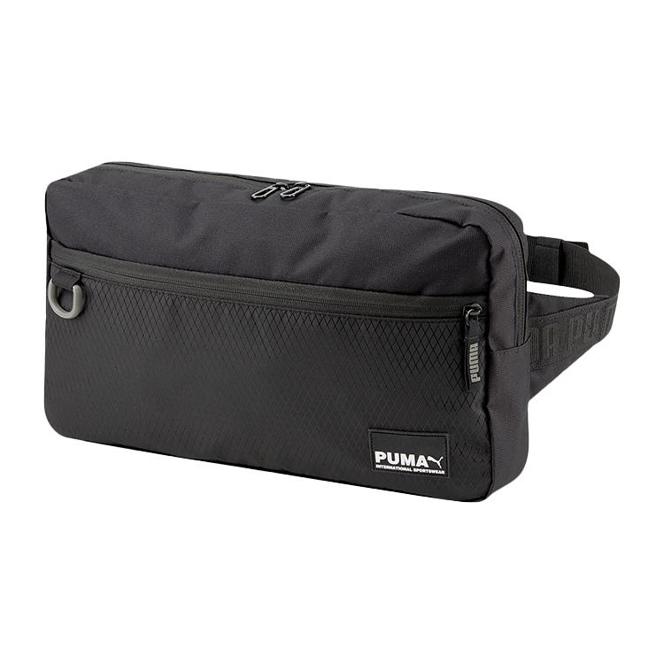 

New PUMA Fabric Shoulder Bag, Crossbody Bag, Fanny Pack Regular Unisex Pure Black 077448-01 36.6*7.1*21.1CM