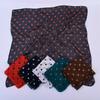 Stylish Black Dotted Small Square Scarf for Men and Women Neckerchief Headscarf Trendy Dotted Neck Scarf Square Scarves