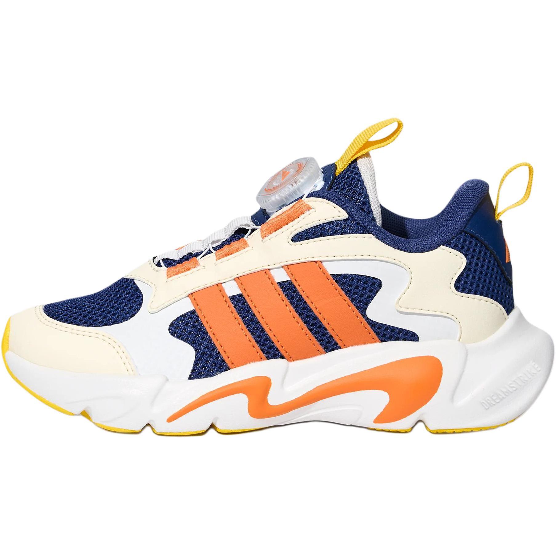 Adidas Playflex Удобные Мягкие Низкие Подростковые Повседневные Кроссовки Подростковые Повседневные Кроссовки Синий Оранжевый LA6970 34