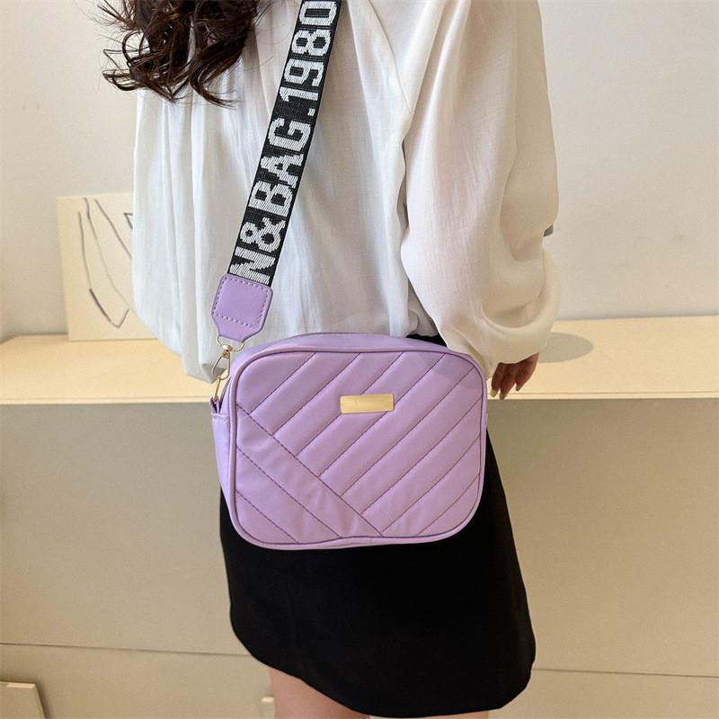 Stylish Small Square Bag For Women In Black White Purple Brown Perfect For Casual Commuting