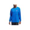 Adidas X Hoop York City Co-Branded Casual Outdoor Long-Sleeve Pullover With Dropped Shoulders Unisex Tops Blue IT4985