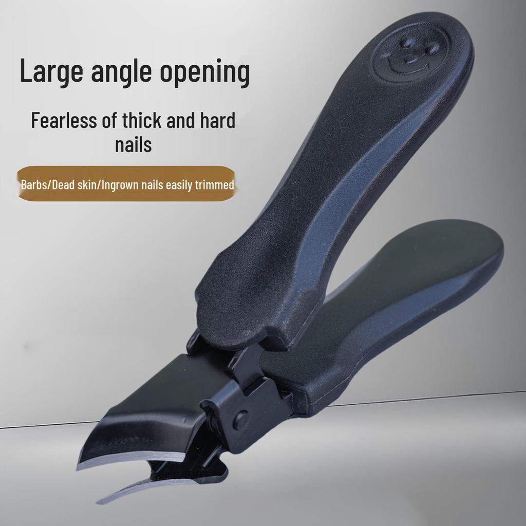 Specialized Cuticle Clippers with Angled Anti-Splash Tip for Tough Nails, Green Arrow Pattern Handle