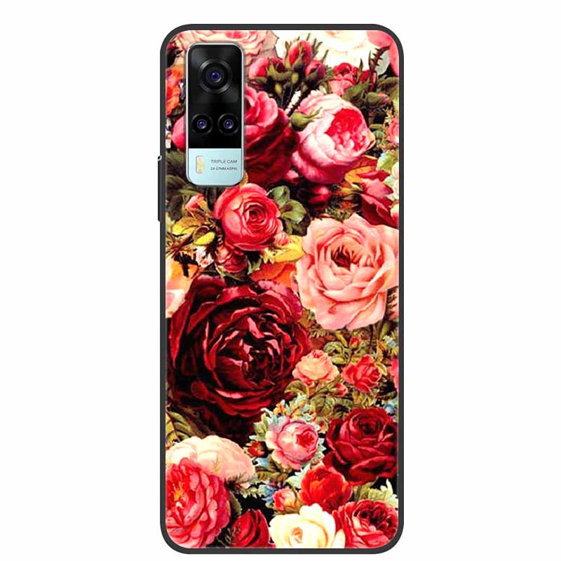 For vivo Y31 2021 Case Shockproof Soft silicone TPU Back Cover For Vivo Y53S 4G Y31 2021 Y 31 Case V2036 Phone Case Cute Cartoon