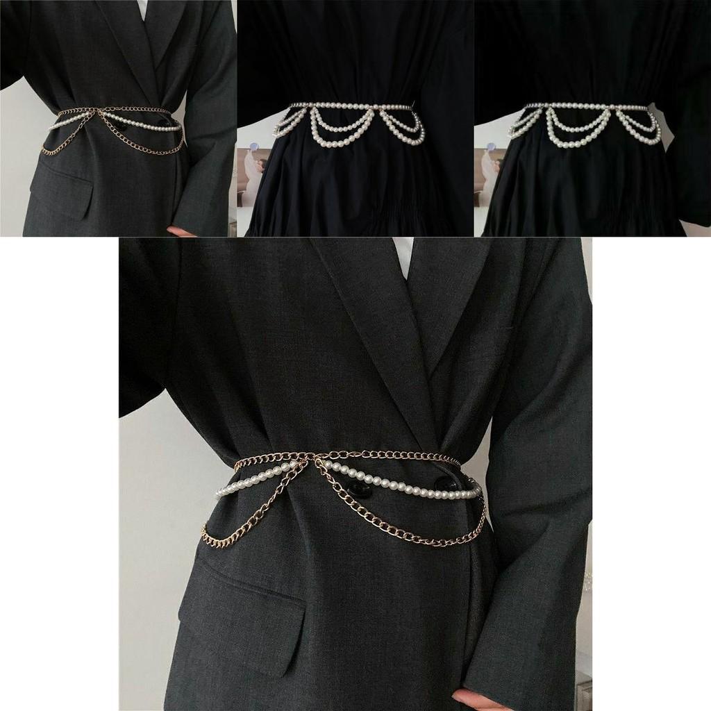 Pearl Fashionable Retro Waist Chain For Women Great For Summer Dresses And Attire Stylish