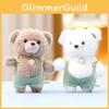 Plush Cuddly Miniature Rompers Bear Doll Keychain For Kid Gift Collect And