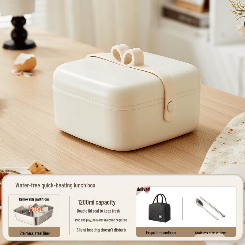 OIMG 1.2L Dual-Compartment Electric Heated Lunch Box