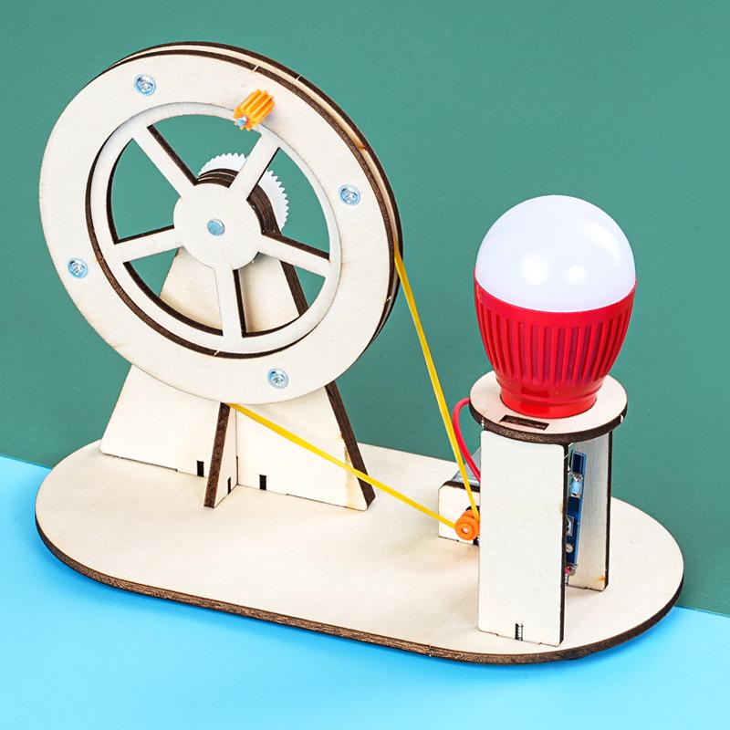 DIY Hand-Crank Generator Kit for Creative Science Experiments and Inventions for Kids