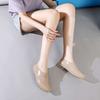 Low-top Rain Shoes Women's Water Shoes Women's Light-mouth Rain Boots Short Tube Fashion Wear Waterproof Kitchen Non-slip Rubber Shoes Overshoes