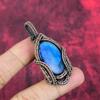 Labradorite pendant copper wire wrapped pendant labradorite copper jewelry handmade band new pendant gifts for him natural gemstone jewelry