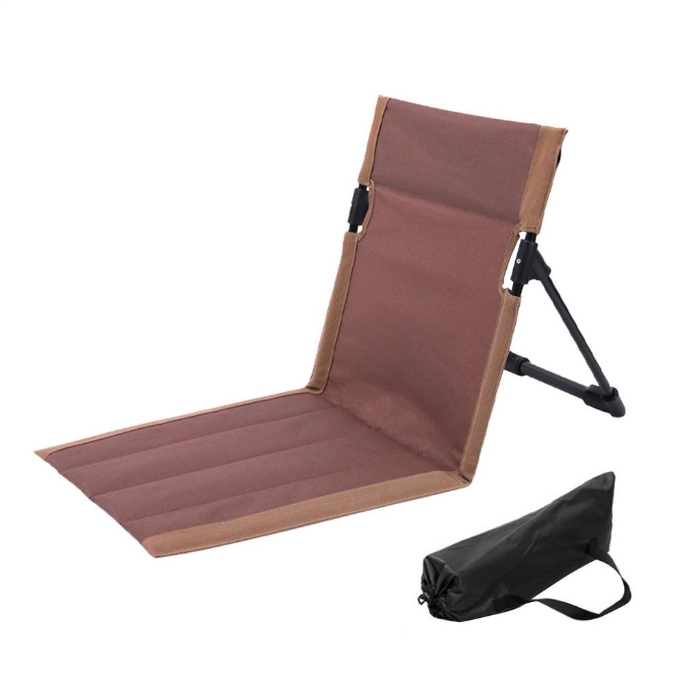 Beach Chair Camping Chairs Fishing Backrest Chairs Garden Park Single Lazy Chair Portable Folding Beach Lounger Outdoor Gears коричневый