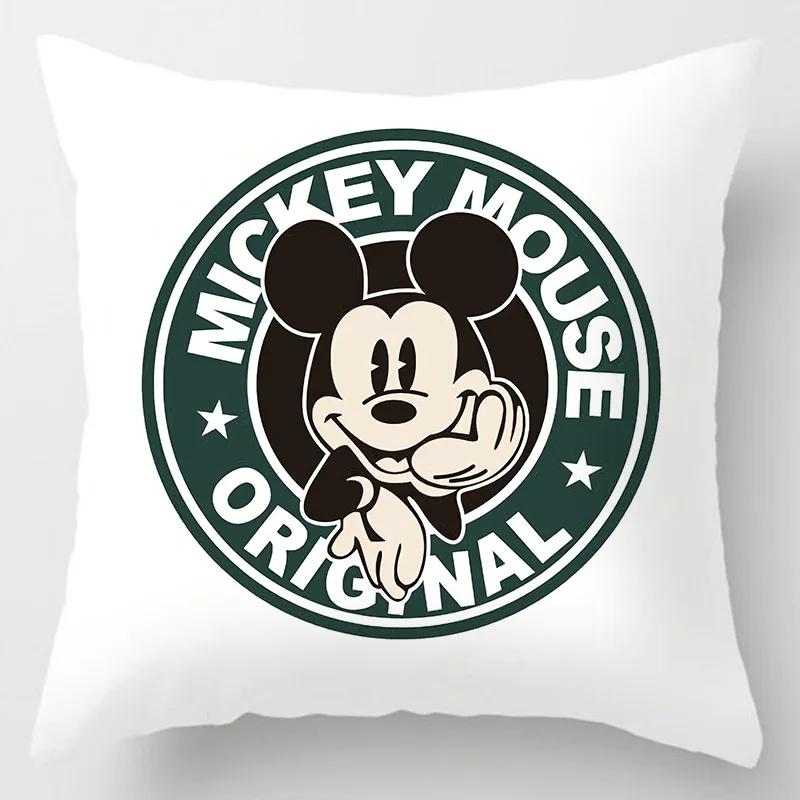 Disney Pillowcase Mickey Minnie Mouse Pillow Case \ Toys Home Decoration Gift 45x45cm