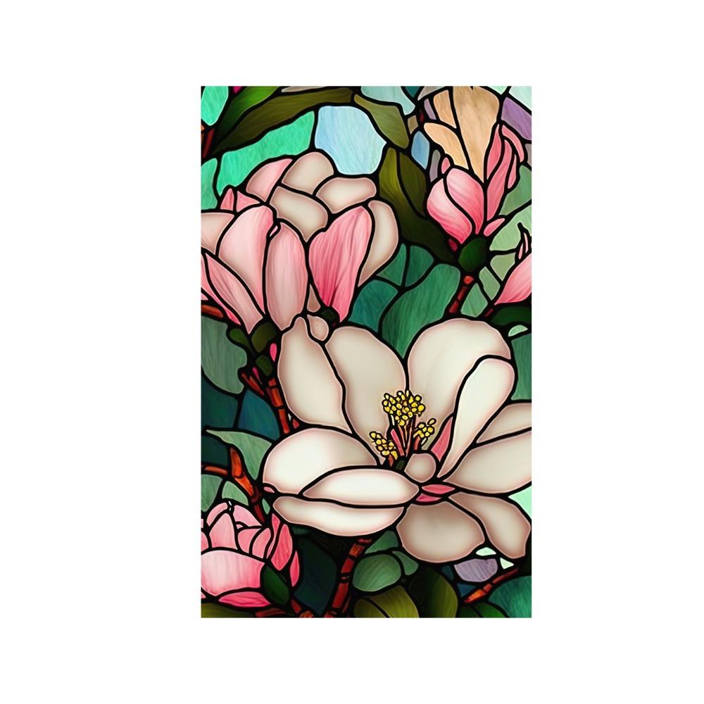 

Самоклеящаяся наклейка на стекло с цветком и птицей, сделай сам, наклейка для конфиденциальности на окно, окно Style 1