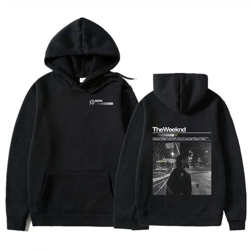 Singer The Weeknd Hoody After Hours Til Dawn FM Musikalbum Damen Herren Hoodie Baumwolle Sweatshirt Pullover Hip Hop Rock Top Kleidung