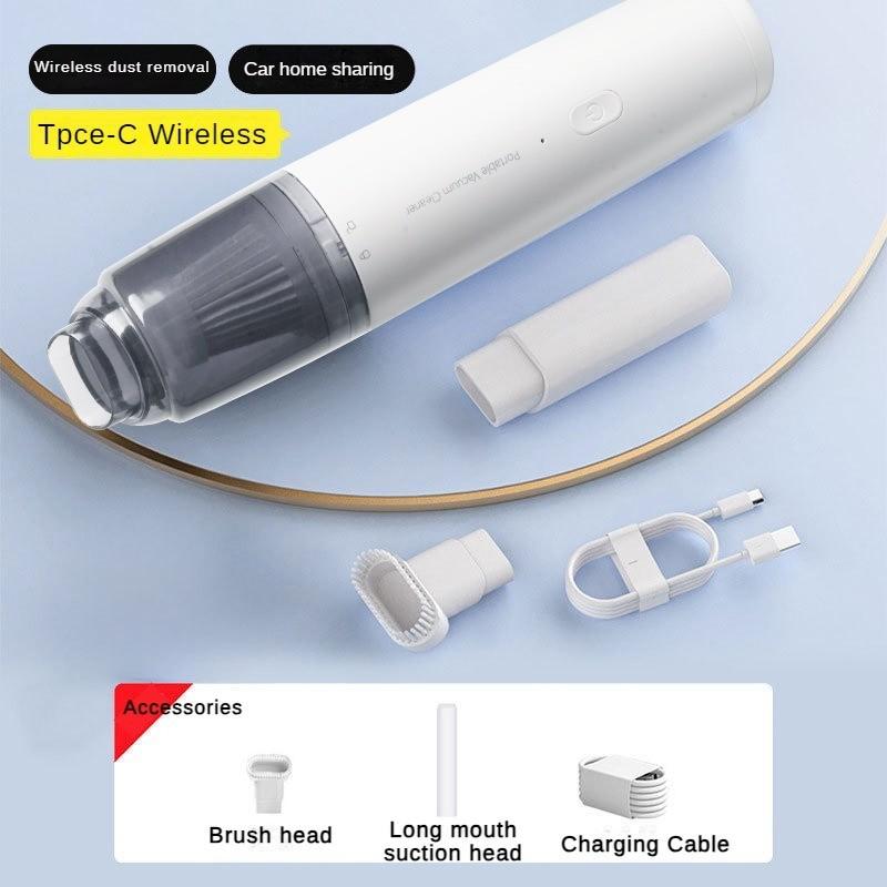 120W High-power Car Mounted Vacuum Cleaner Portable Wireless Handheld Vacuum Cleaner Small Household Desktop Vacuum Cleaner
