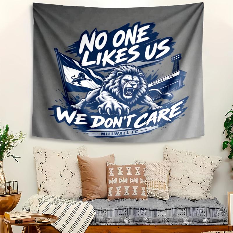 Millwall Football Club Tapestry Wall Hanging Room Background Cloth Home Decor Beach Mat Yoga Mat Sofa Bed Sheet
