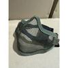 Double Strap Steel Wire Half Face Mask,Breathable Impact Resistant Tactical Protective Mask for Real CS Field Combat, Outdoor Training and Paintball
