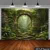 2D Flat Printing Banner for Jungle and Enchanted Forest Party Decorations