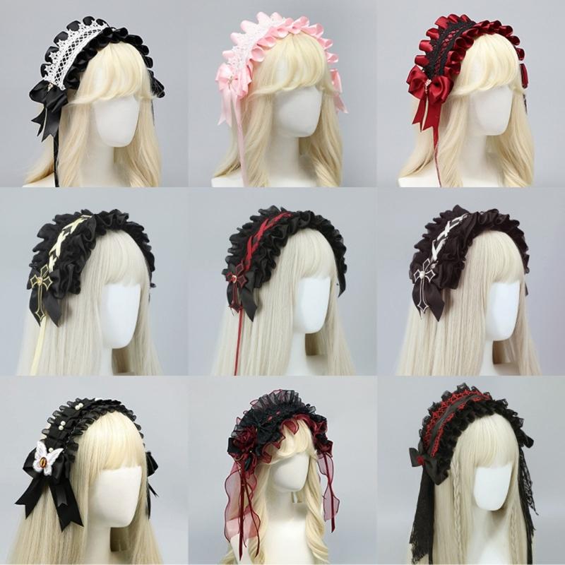 Bows Hairbands Adorkable Photo Props Halloween Anime Headbands Party Headpiece Fun Headbands for Music Festivals