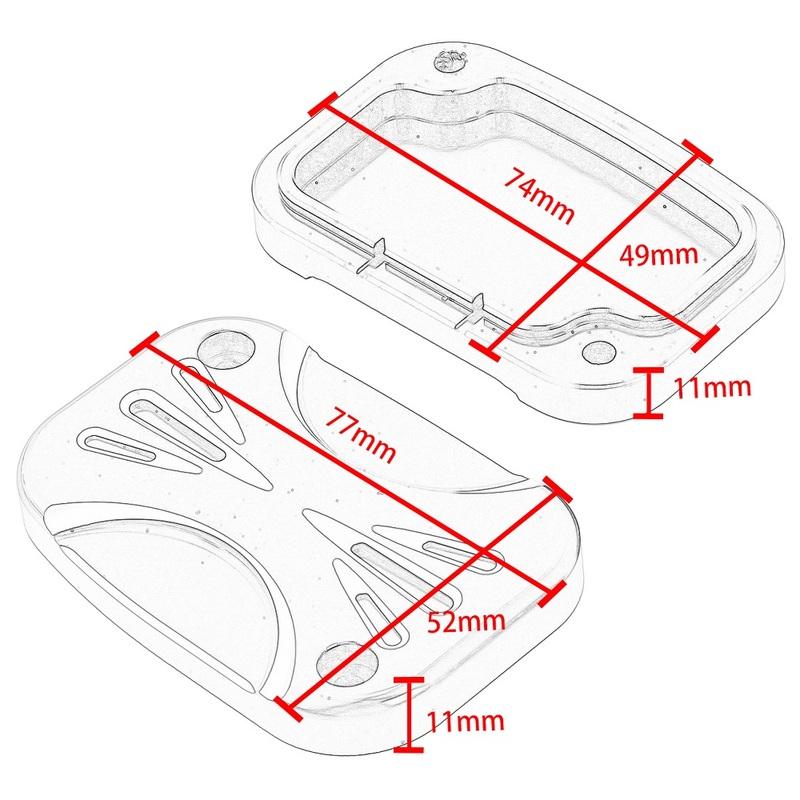 Motorcycle Brake Clutch Reservoir Master Cylinder Cover Cap Fluid Pump Cap Lid For Harley Touring Electra Street Glide Road King