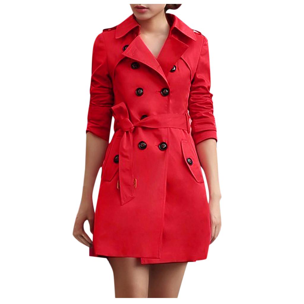 red trench jacket