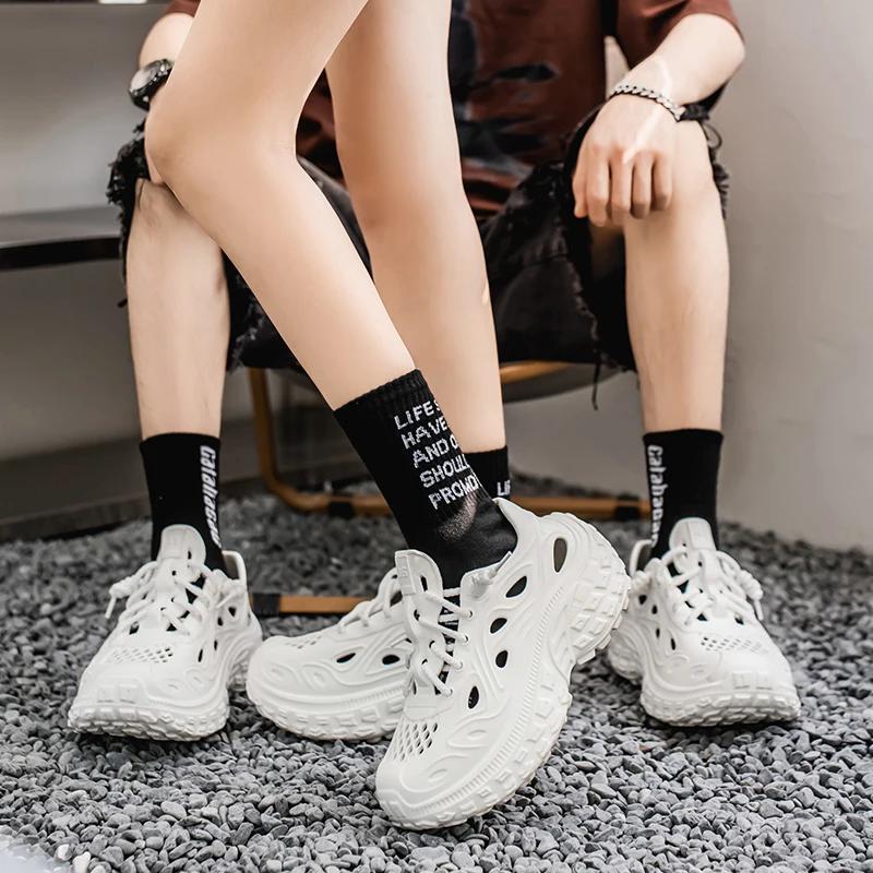 Lovers Sandals Footwear EVA Baotou Men's Sandals Footwear Outdoor-use Thick Bottom Hole Footwear Luxury Beach Men Garden Footwear Summer Fashion