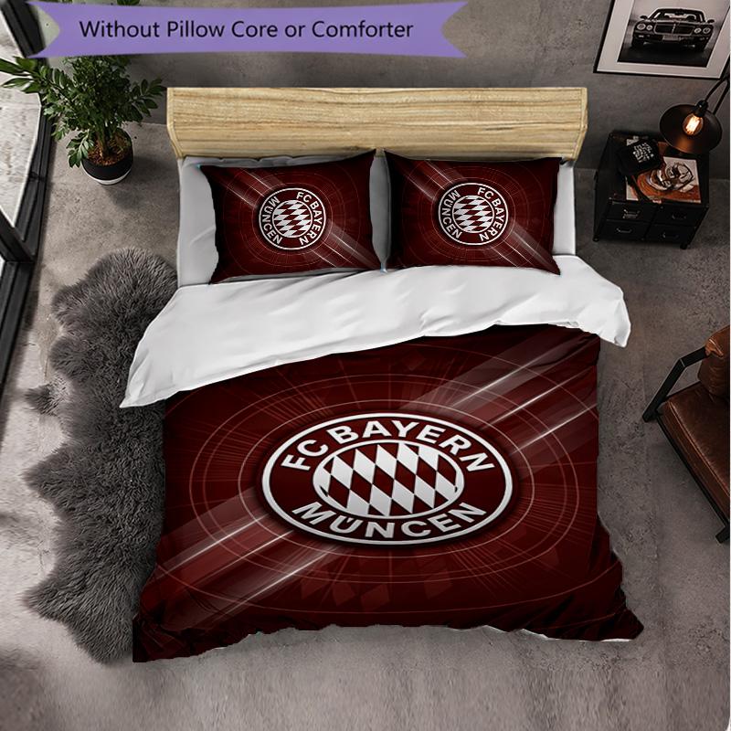 Biancheria da letto a tema Bayern Monaco Set 3 Pezzi Copripiumino Biancheria da letto decorativa per stanza di adolescenti Decorazione per la casa