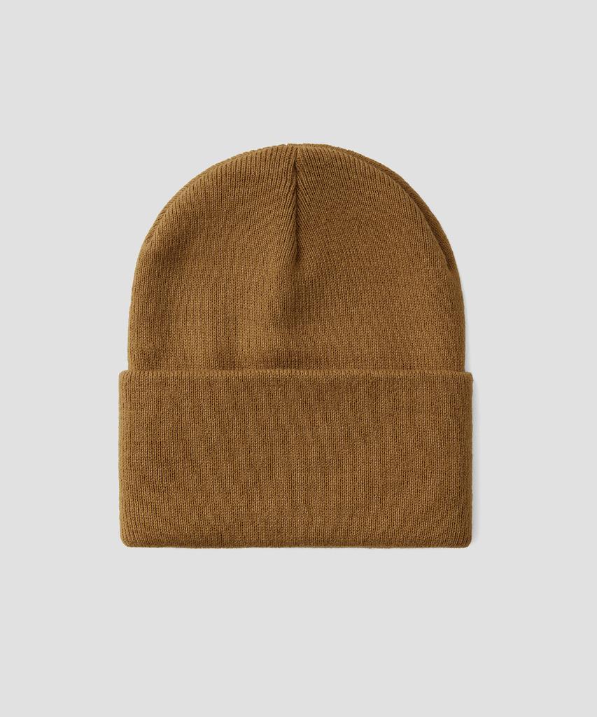 DICKIES Flag Tall Cuff Beanie Brown