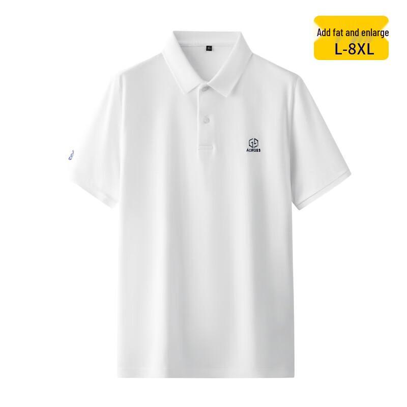 Men's Plus Size Summer Pure Cotton Short Sleeve Polo Shirt