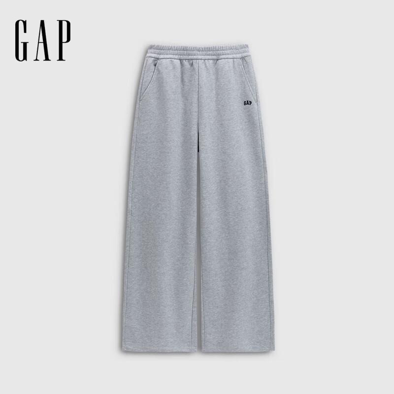 

Женские флисовые широкие брюки Gap с вышитым логотипом, осень 2025 L