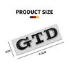 New GTD Emblem 3D Metal Car Sticker Tailgate Badge Sticker Decal For Volkswagen VW Polo Golf 5 6 7 Passat Scirocco GTD Acce