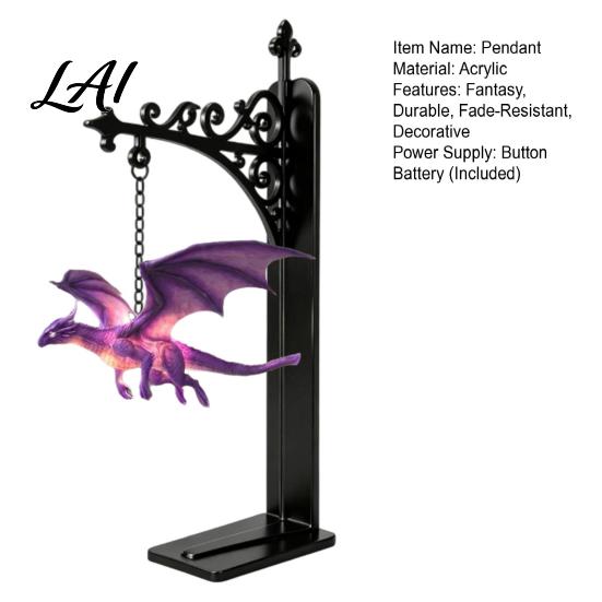 Magische Bücherregal Dekoration Fliegende Drachenlampe Warmes Hänge-Nachtlicht Fantasy-Skulptur mit Ständer Lese-Ecke Dekor Einzigartiges Geschenk für