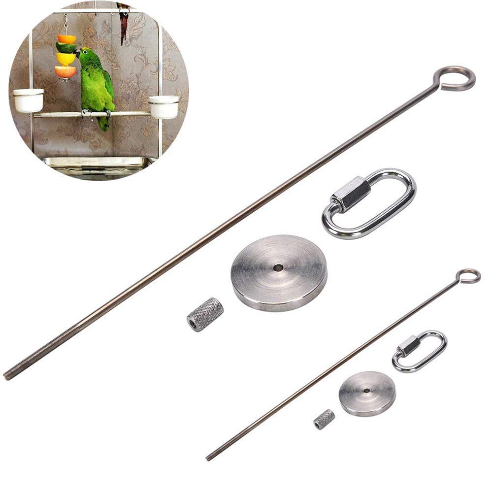 Stainless Steel Small Parrot Toy Meat Kabob Food Holder Stick Fruit Small Animal Skewer Bird Treating Tool