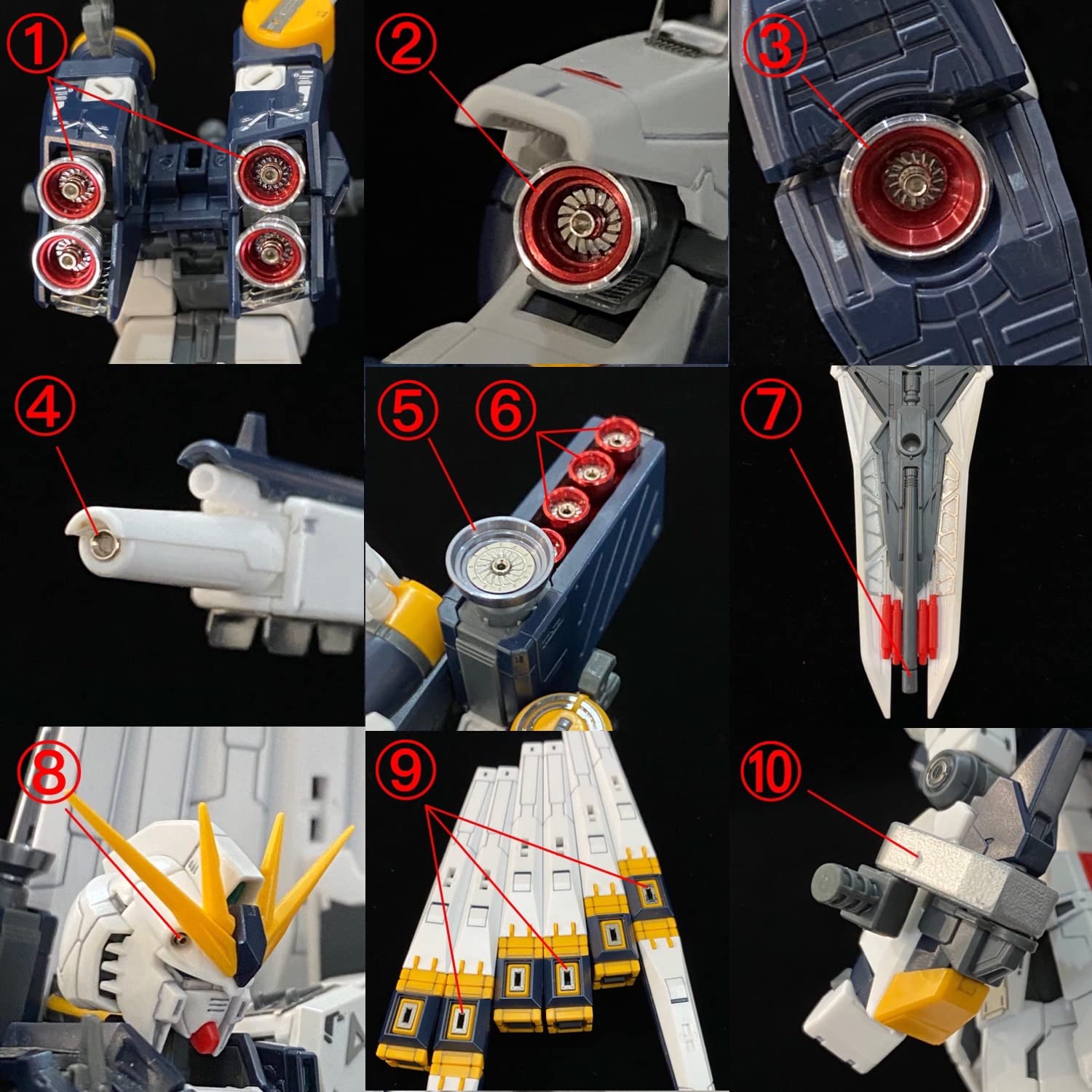 

RG Nu Gundam Metal Vernier нержавеющая сталь детали наклейки Deluxe Edition полный комплект 1/144 RX-93 + + (Серебро + Золото) [Использовал]