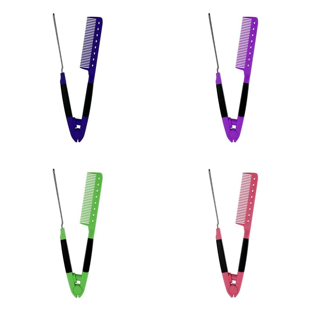 V Shaped Styling Comb With Abs Material For Women Hair Styling And Volume Boosting