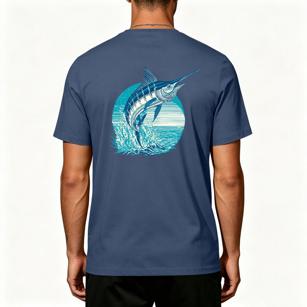 Men's Outdoor Fishing T Shirt Short Sleeve UPF 50 Plus Sun Protection Cooling Stretch Fabric Sports Top
