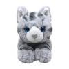 Sun Lemon Knee Cat Plush Toy Small Gray