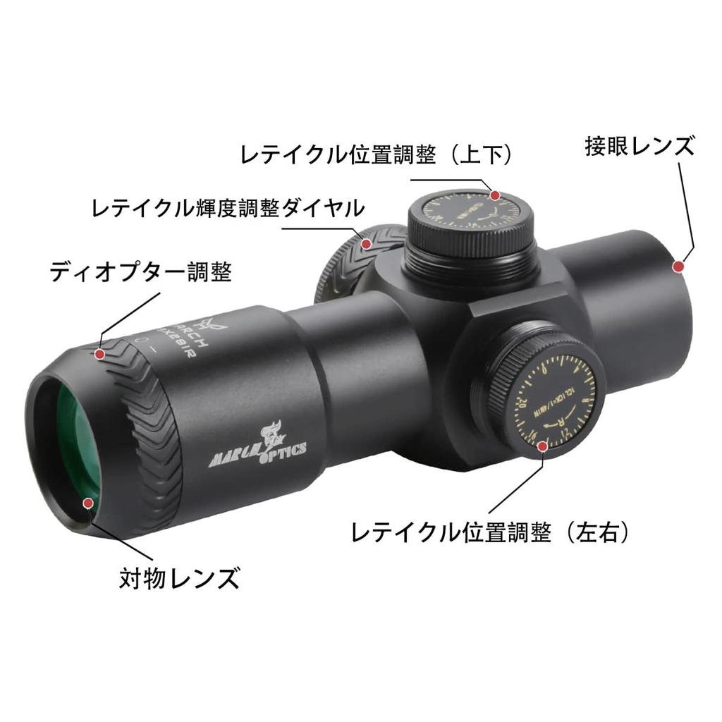 T-EAGLE 3x28IR Fixed Magnification Short Rifle Scope with Sight and 20mm High Mount Ring (Black)