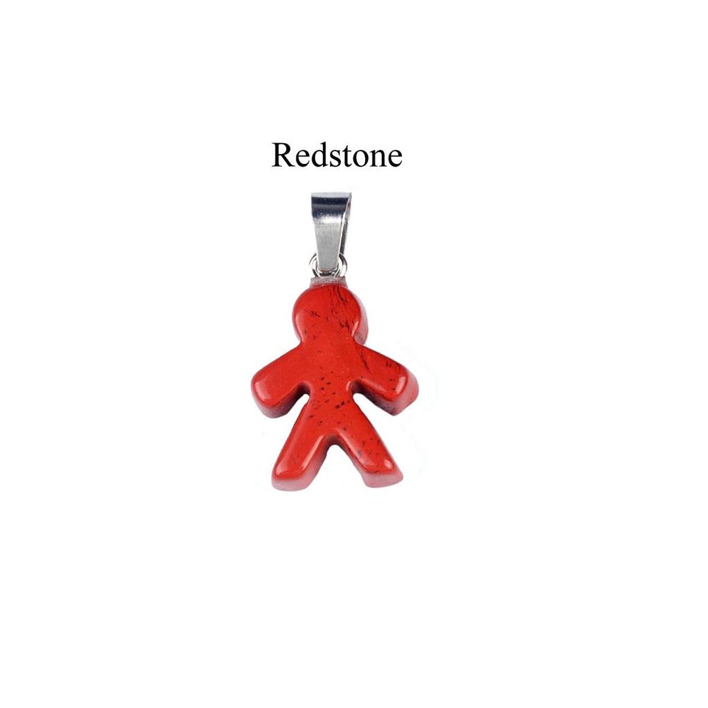 1 st Mini Reiki Healing Naturlig Sten Hänge, Pojke Flicka Form Kristall Agat Ametist Ädelstenar Berlocker för Smyckestillverkning DIY Halsbandstillbehör 20×16mm