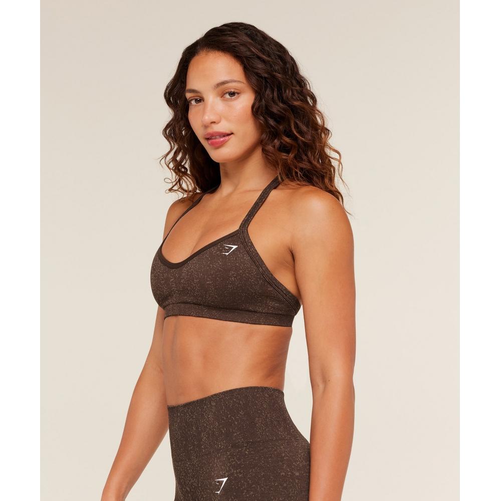 Gymshark Adapt Fleck Sports Bra Archive Brown Lifestyle Brown B5c7r Ndf4