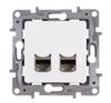 Niloe Gniazdo Komputerowe Podwójne Rj45 Kat.6 Stp Białe 664776