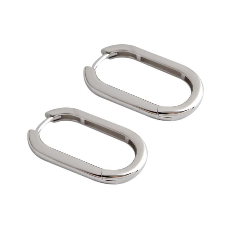 Korean Style Geometric Circle Earrings: Elegant, Versatile Ear Jewelry for Women and Students