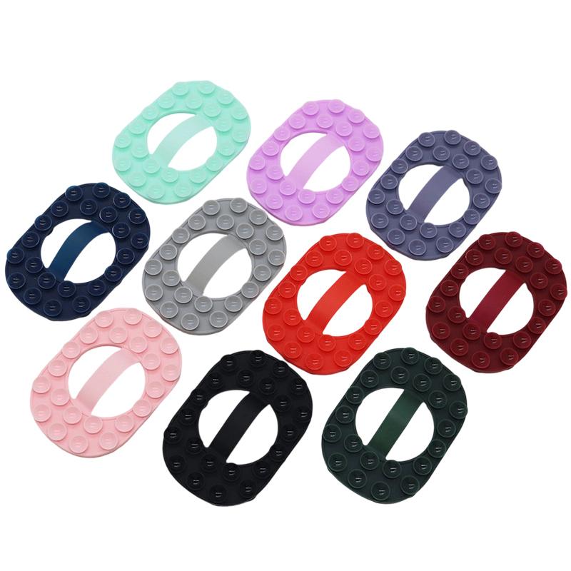 Universal Silicone Suction Cup Adhesive Phone Holder; Double-Side Rubber Sucker for Secure Fixation