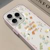 Étui de téléphone souple transparent avec lettres florales pour Samsung Galaxy S26 Ultra S23 S25 FE S24 S22 Plus A57 A37 A55 A54 A36 A35 A15 A16 Housse