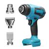 300W Cordless Hot Air Machine 380-400℃ Rechargable Li-Battery Quick Heating Heat Gun for Shrink Wrapping Heat Shrink Tube PVC